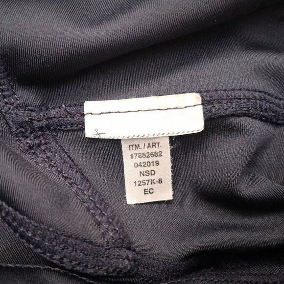 2 / $30.00 - Kirkland Ladies Size Medium Navy w/ Silver Insert Capri Leggings - Picture 4 of 9